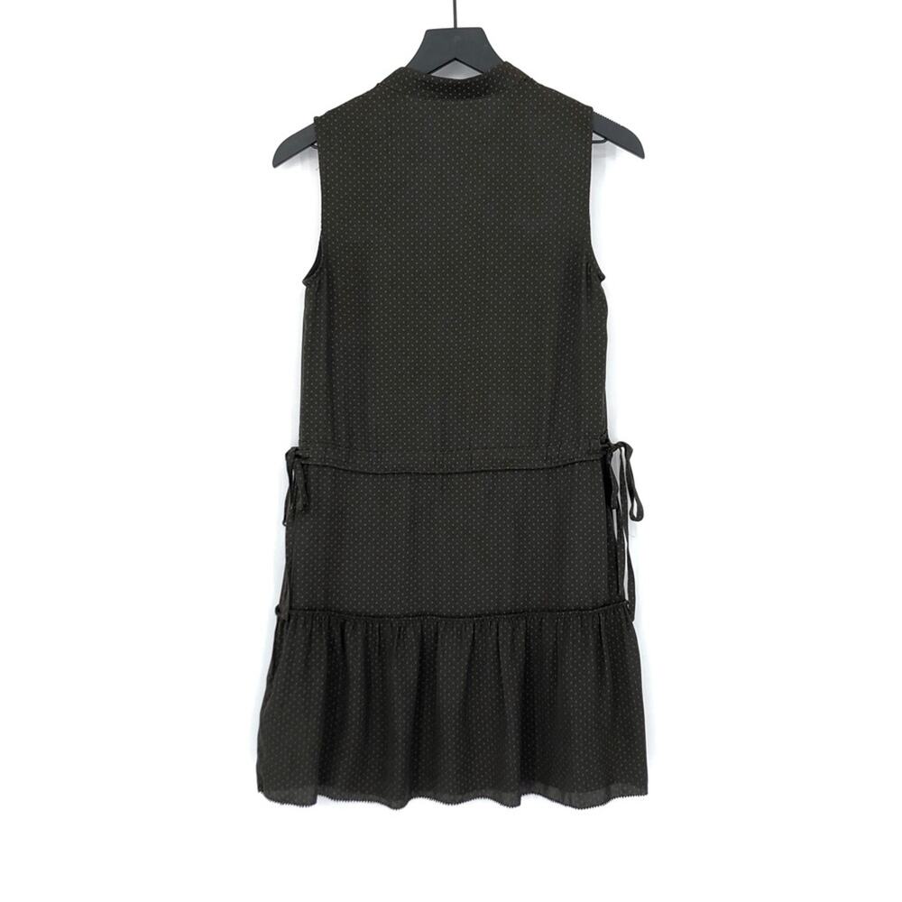 ALLSAINTS Lin Polka Dot Mini Dress Green Brown 0 - Picture 8 of 12